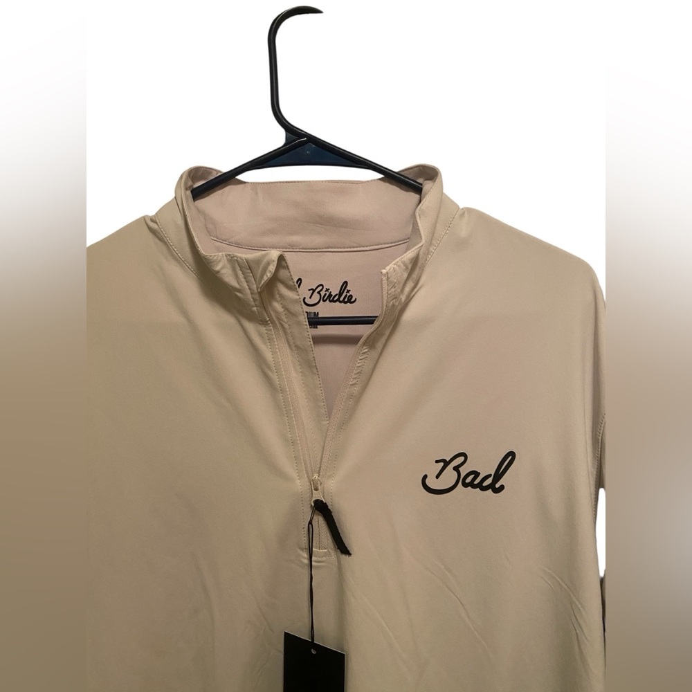 Bad Birdie “Bad Elements Mechanism” quarterzip. Size M. New with tags. - Picture 2 of 8